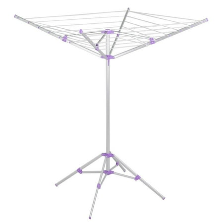 camping rack drying portable umbrella outdoor yaheetech sliver drier clothesline foldable dry legs four air clothing clothes walmart