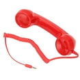 thumbnail image 4 of Retro Phone Handset, Handheld Cell Phone Receiver Radiation Proof Clear Sound With Mic For Smartphones Pink,Black,White,Red, 4 of 8