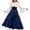 Blue, variant on Diufon Plus Size Womens Dress Ruffle off Shoulder Long Sleeve Maxi Dress Color Block Waisted A-Line Dress