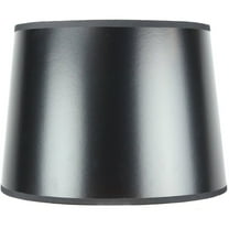 Home Concept 12x14x10 Black Parchment Gold-Lined Drum Lampshade