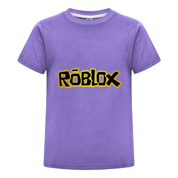 Camiseta Gamer Roblox para Niño, Playera Infantil de Algodón Suave con Estampado de Personajes, Ropa de Verano, Ideal para Regalo de Niño Fanático de Videojuegos