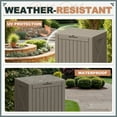 thumbnail image 2 of Patiowell 40 Gallon Outdoor Deck Box, Lockable Weatherproof Plastic Storage with Handles for Patio, Garden, Pool, 2 of 7