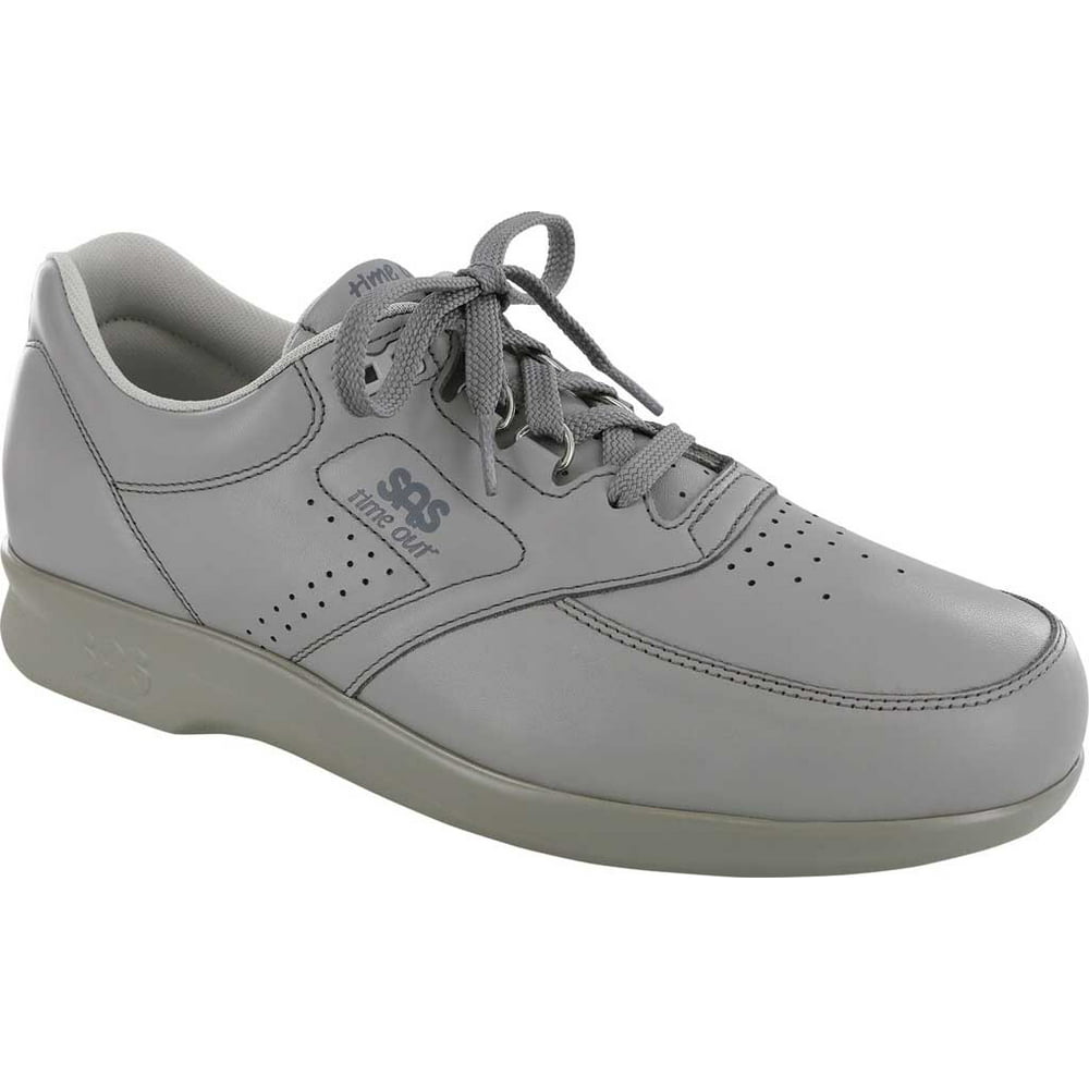 SAS - Men's SAS Time Out Sneaker Gray Leather 10.5 W - Walmart.com ...