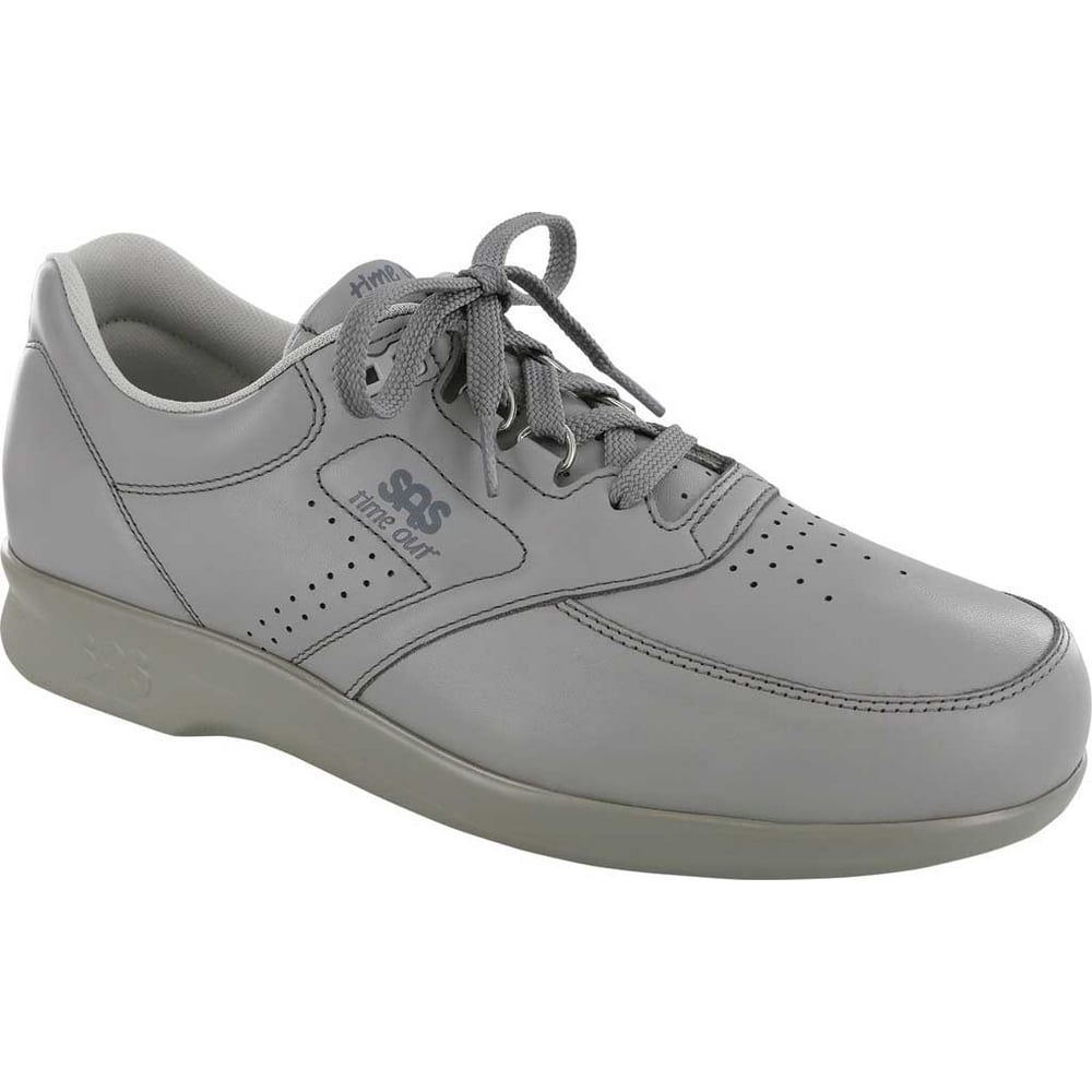 SAS - Men's SAS Time Out Sneaker Gray Leather 10.5 W - Walmart.com - Walmart.com