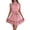 Pink, variant on Laqbezok Women's Halter Neck Dress Sleeveless Tie Waist Ruffle Hem Mini, Summer Casual Gown, Sexy Party Cocktail Apparel, Solid Color Fashion Clothing Outfit