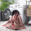 thumbnail image 3 of Safavieh Serapi Albina Medallion Machine Washable Area Rug, Rust/Navy, 5'3" x 7'6", 3 of 12