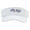 White, variant on Cool Dude Embroidered Pro Style Cotton Twill Washed Visor - Black OSFM