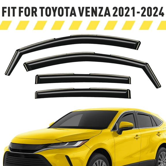 AEROGUYS Extra Durable Window Deflectors In-Channel Window Visors Rain Guards Fit for Toyota Venza 2021-2024, Sun Visors, Wind Vent Visors, vent shades, Car Accessories - 4 pcs. AG0777
