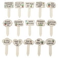 thumbnail image 6 of IBASETOY 15Pcs Cute Garden Markers Wooden Plant Labels with Funny Patterns for Gardens, 6 of 8