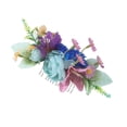 thumbnail image 4 of XASZHN Flower Metal Hair Side Combs Slide Clips Floral Hairpins Set Blue_001 One Size, 4 of 4