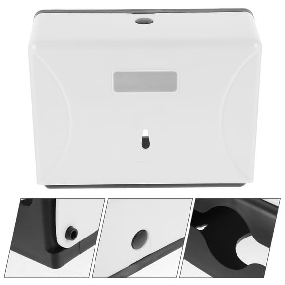 NIAIZEK Minimalist White Wall Tissue Dispenser with Punch Free Design for Home Bathroom Storage