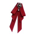 thumbnail image 2 of Segolike Bow Tie for Women Bowknot Necktie Elegant Ribbon Women Vintage College Style Solid Color Bowties Brooch Pin for Gift Suit Shirt Work Red, 2 of 8