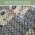 thumbnail image 5 of Elegant Comfort 3-Piece Quilted Bedspread Set, Reversible Plaid Patchwork Design, Ultra Soft All-Season Coverlet with Pillow Shams, Heavyweight Quilt, Full, Plaid Floral, 5 of 5