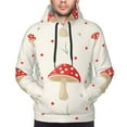 thumbnail image 5 of Bingfone Flat Mushrooms Men'S Drawstring Hoodie Long Sleeve Pocket Sweatshirts-X-Large, 5 of 9