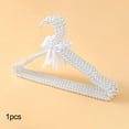 thumbnail image 6 of deevoka Beaded Clothes Hangers, Beaded Bowknot Clothes , Decorative Hangers White Hangers, 6 of 9