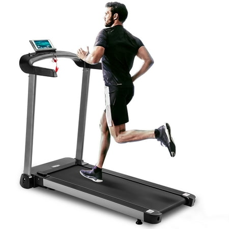JUMPER Light Commercial Spacing Saving Electric Folding Treadmill Motorized Running Fitness Machine with Edge-closing Running Belt for Home Gym,