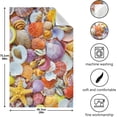 thumbnail image 4 of Colorful Seashells Starfishes Tea Towels Set of 1 Kitchen Dish Cloth with Hanging Loop, 18"x28"Lint-Free Absorbent Towel for Kitchen Drying Wiping and Cleaning, 4 of 6