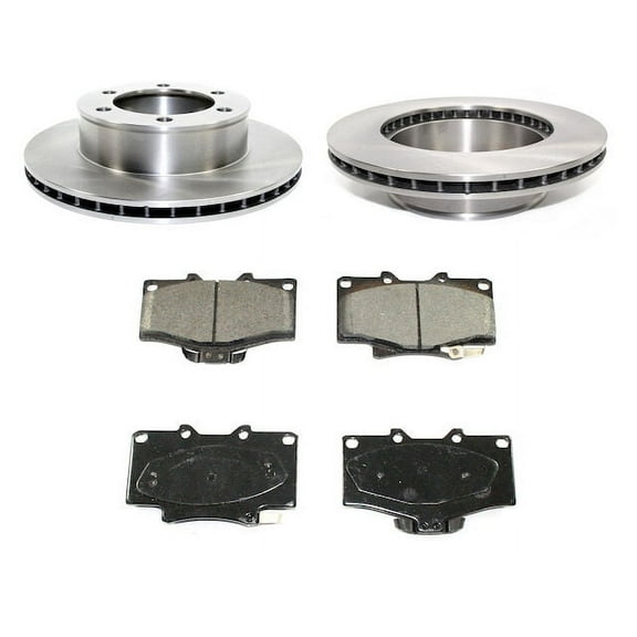 Front Ceramic Brake Pads and Rotor Kit - Compatible with 1996 - 2000 Toyota 4Runner 1997 1998 1999