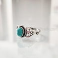 thumbnail image 6 of Natural Turquoise Ring, Tibetan Turquoise Ring, December Birthstone, Bohemian Ring Designer, 925 Sterling Silver, Womens Ring, Christmas, Thanksgiving, Handmade, Statement Jewelry, Natural Gemstone, 6 of 8