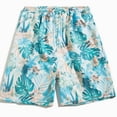 thumbnail image 3 of TKKCS Mens Graphic Swim Trunks- Quick Dry Vacation Lightweight Elastic Waist Drawstring Breathable Casual Beach Board Shorts Light Blue Size 3XL, 3 of 6