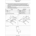 thumbnail image 2 of Contemporary Gray Full Back Upholstered Dining Side Chairs 2pc Set - Solid Wood, 2 of 8