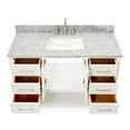 thumbnail image 7 of Ariel S049SCW2RVOWHT Magnolia 48" Free Standing Single Basin Vanity Set - White, 7 of 7