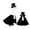 A, variant on 11.8IN Halloween Goose Duck Statue Costume Outfit Black Velvet Cape Witch Spider Web Tuxedo Top Hat Decor Clothes for Large Porch Lawn Goose Figurine Fall Harvest Front Yard Outdoor Farmhouse Decor,A