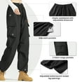 thumbnail image 4 of FITOP Women's Parachute Cargo Pants with Pockets Quick Dry Hiking Pants Lightweight Baggy Joggers, 4 of 7