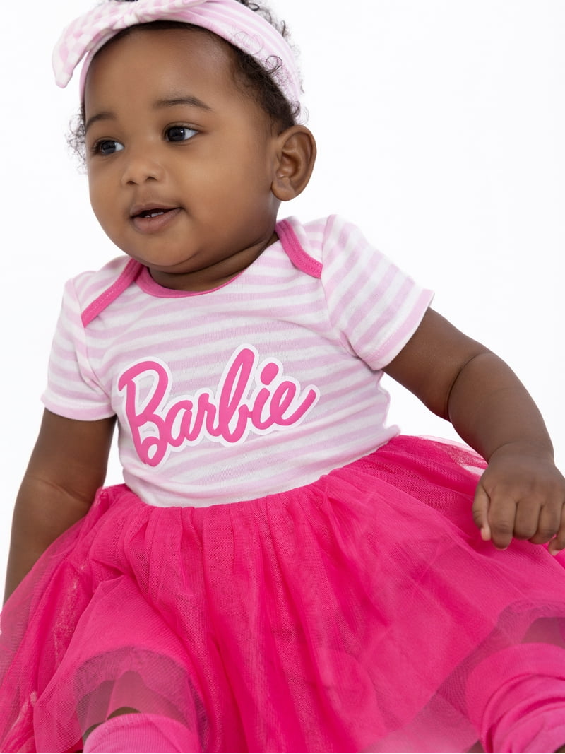 Barbie Baby Layette Gift Set, 5-Piece, Newborn-6/9 Months, Soft