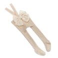 thumbnail image 3 of Baby Girl Tights High Waist Suspender Pantyhose with Bow Cute Leggings Fall Winter Clothes, 3 of 7