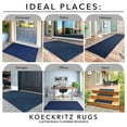 thumbnail image 7 of Koeckritz Rugs 6' x 6' Blue Heavy Duty Non-Slip Indoor/Outdoor Rug, All-Weather Doormat, 7 of 7
