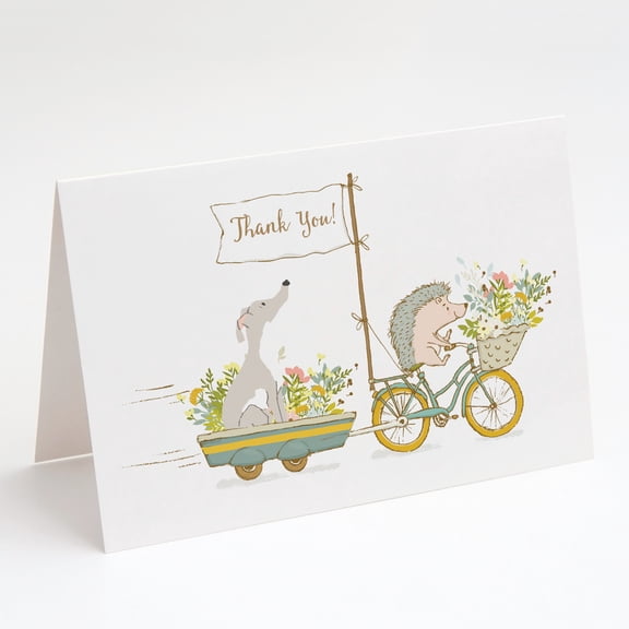Greyhound Greeting Cards and Envelopes Pack of 8