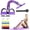 Purple, variant on 2025 Upgrade Pedal Resistance Band,4-Tube Elastic Sit Up Pull Rope for Men and Women,Pedal Puller for Strength Training,Foot Resistance Rope for Physical Therapy with 5Pcs Exercise Bands