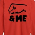 thumbnail image 3 of Instant Message - Daddy And Me Fist Bump - Toddler & Youth Long Sleeve Graphic T-Shirt, 3 of 6