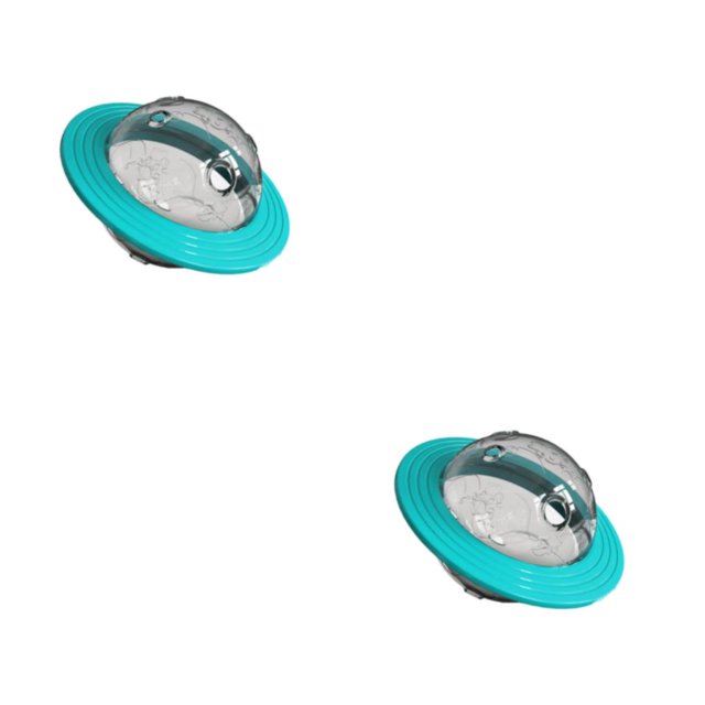 Greeniant Juguete interactivo para perros y gatos: juguete divertido para dispensar alimentos y entrenar para perros pequeños y grandes, gato Planeta Hulan Wang 2piezas