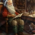 thumbnail image 4 of Festival Bedding Set Reading Santa Claus Puppy Printed Duvet Cover Set Kids Adult Christmas Bed Gift,Queen (90"x90"), 4 of 5