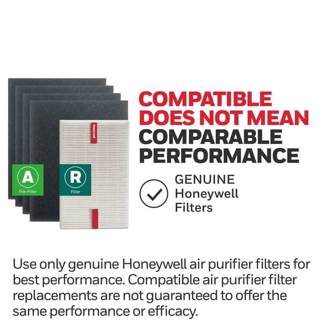 Honeywell True HEPA Value Combo Pack for HPA100 Series air Purifier Filter Grey