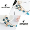 thumbnail image 4 of Rhinestone Four hoja trébol borla llavero colgante regalo llavero llave pendiente, 4 of 6