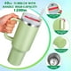thumbnail image 4 of Vaso INNOTECHSC de 40 oz con Asa y Tapa con Pajita | Vaso Aislado, Botella de Agua Reutilizable de Acero Inoxidable, Taza de Viaje, Portavasos, Apto para el Hogar, la Oficina O el Automóvil, 4 of 5