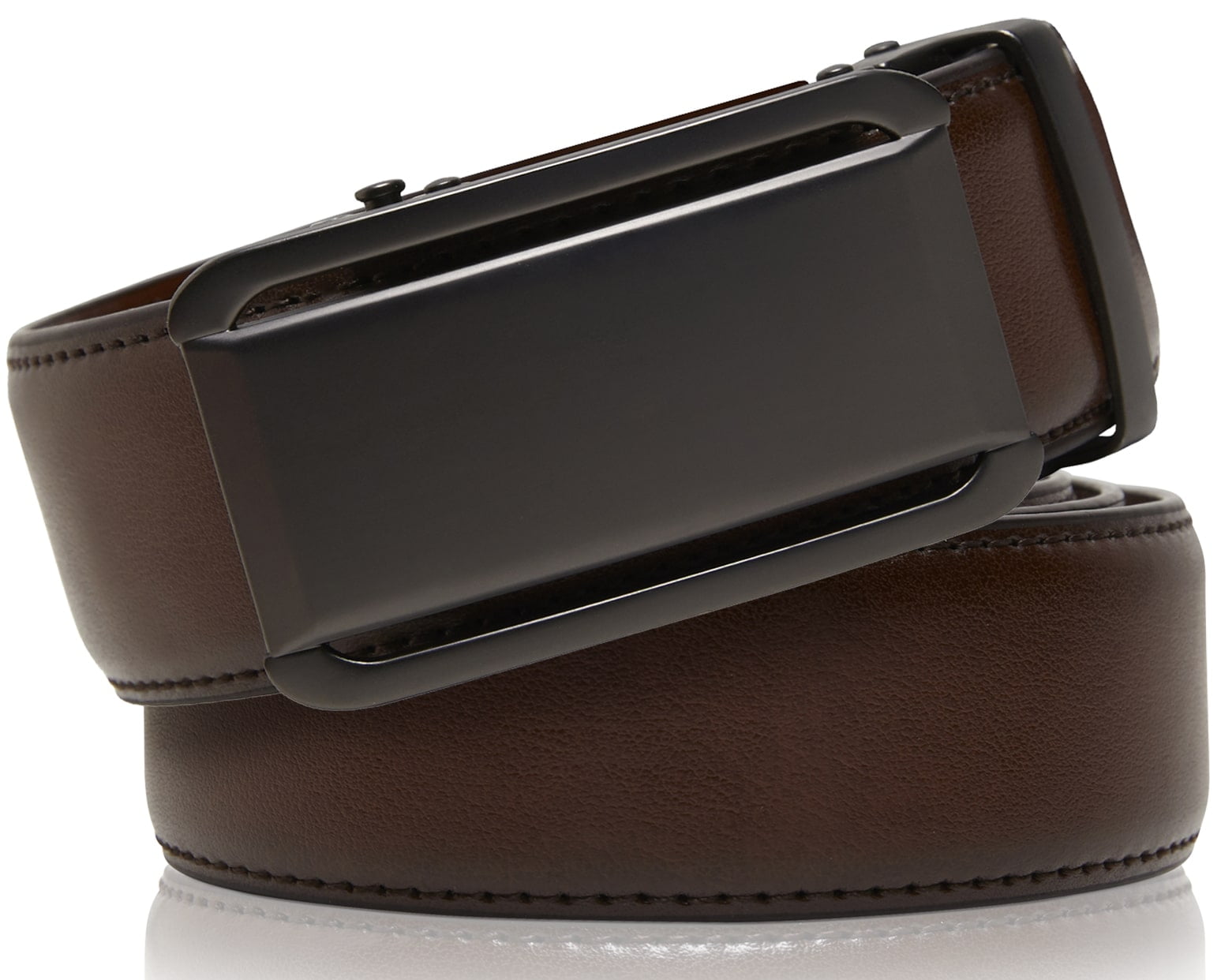 Fashion Men's Leather Belt Bentley Automatic Buckle Belt Ratchet Strap  Waistband