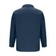 thumbnail image 5 of Blusa y camisa de manga larga con cuello vuelto para hombre, camiseta lisa de moda, blusa de manga larga con cuello vuelto, informal, elegante, con estilo, cómoda, con bolsillos, botones y capucha, bl, 5 of 6