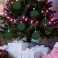 thumbnail image 4 of Bolas Navideñas de Flocado con Formas Especiales, 36 Adornos Pintados de Terciopelo Rojo | Decoraciones Navideñas de Tela Suave | Adornos para Árbol Multifuncionales, Guirnaldas y Centros de Mesa, 4 of 5