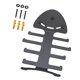 thumbnail image 4 of Resistencia Rack Band Storage Hanger Organizador de equipos de gimnasio Elegante Presillo de hierro pesado Bandas de salto Montaje de pared de estante, 4 of 8