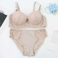 thumbnail image 3 of HongQid Womens Seamless Bra Underwire Matching Bra And Panty Set Comfort Push Up Bras Buttery Soft Wired Bralette Full Coverage Sport Everyday Bra, 3 of 6
