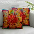 thumbnail image 3 of Shiartex Spanish Pillow Covers Mexican Pillows Talavera Southwest Traditional Ceramic Tile Style Furniture Throw Pillowcases Yellow Green Orange red White, 3 of 5