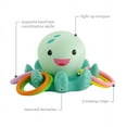thumbnail image 6 of Infantino Light-up Octopus Ring Catcher Bath Toy with Five Rings, Age 6-12 Months, Multicolor, 6 of 11