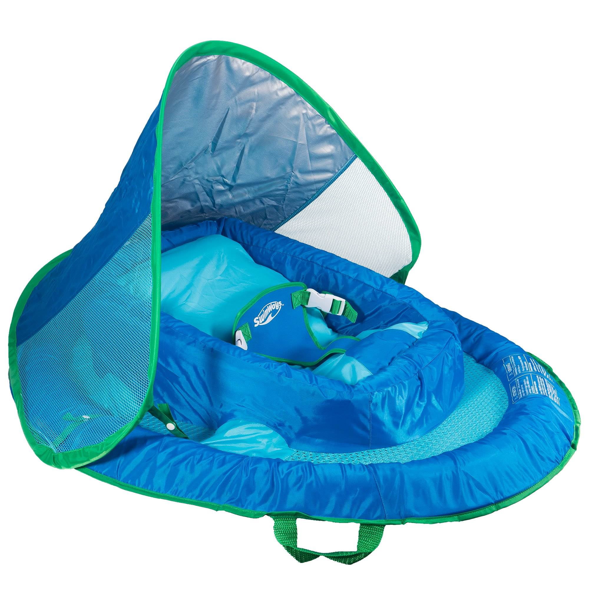 SwimWays Infant Spring Float Sun Canopy Swim Step 1 Age 3-9 Mon 90927agr Pink for sale online 