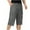 Gray3, variant on OGLCCG Men's 3/4 Long Cargo Shorts Cotton Casual Twill Elastic Below Knee Loose Capri Pants Multi-Pocket Athletic Workout Capris for Big and Tall Men