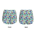 thumbnail image 3 of Rateoe Transport Printed 2 in 1 Women's Workout Shorts for Athletic Gym Running Shorts with Phone Pockets-Small, 3 of 7