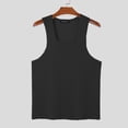 thumbnail image 3 of INCERUN Tops 2024 estilo americano para hombre, moda con textura, chalecos con cuello cuadrado hueco, camiseta sin mangas de color liso informal de verano para hombre S-5XL, 3 of 5